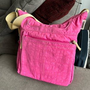 Fabulous Pink Ellington Nylon Crossbody Bag